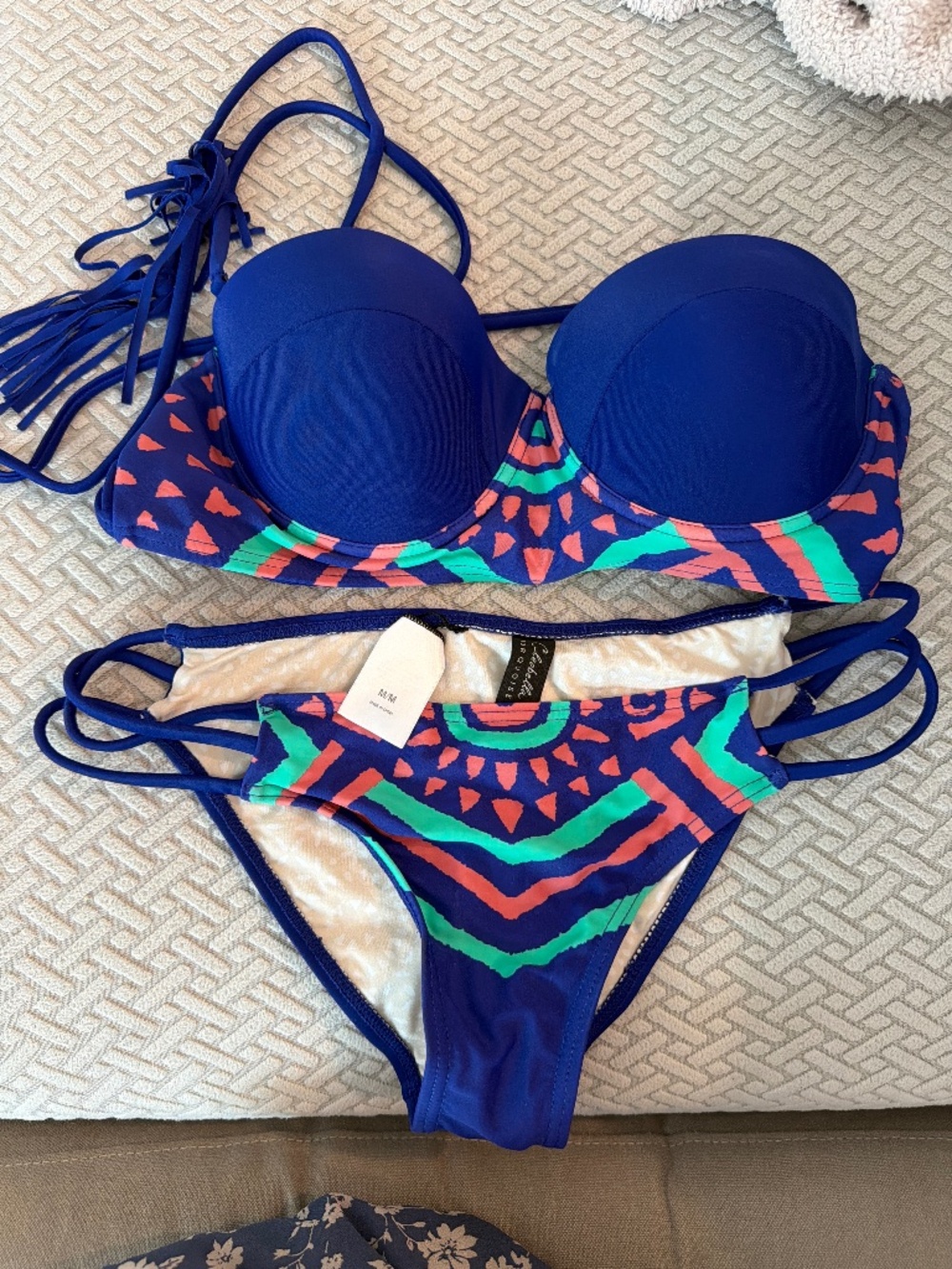 Blue bathing suit